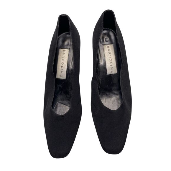 Bandolino Ivory Strappy Heels 9.5M Faux Leather Open Toe Sandals Bridal Prom - Picture 2 of 11